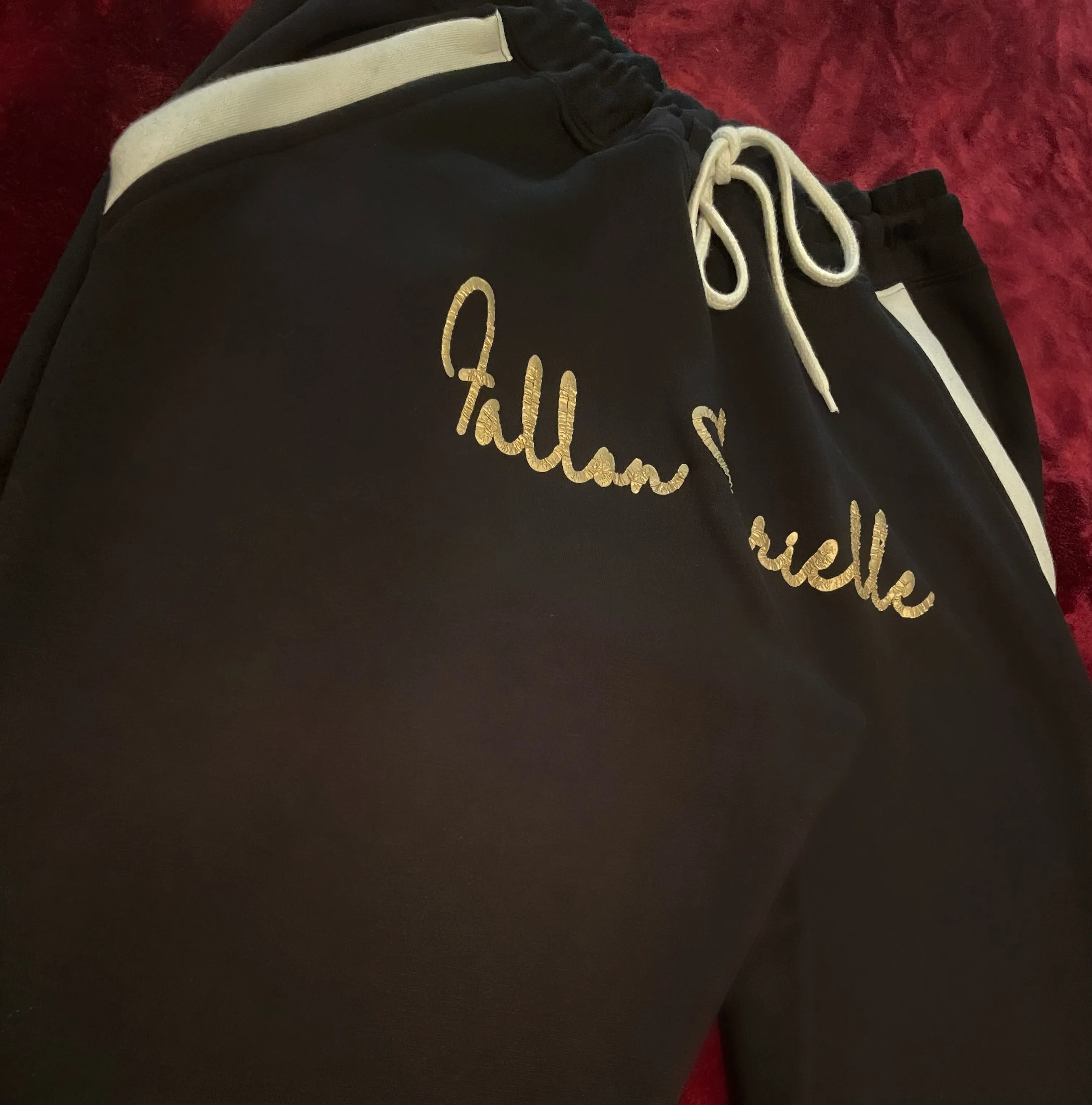Fallon Aurielle Unisex Signature Taurus Bull Zodiac Jacket Jogging Set (Black, Antique Gold & White)