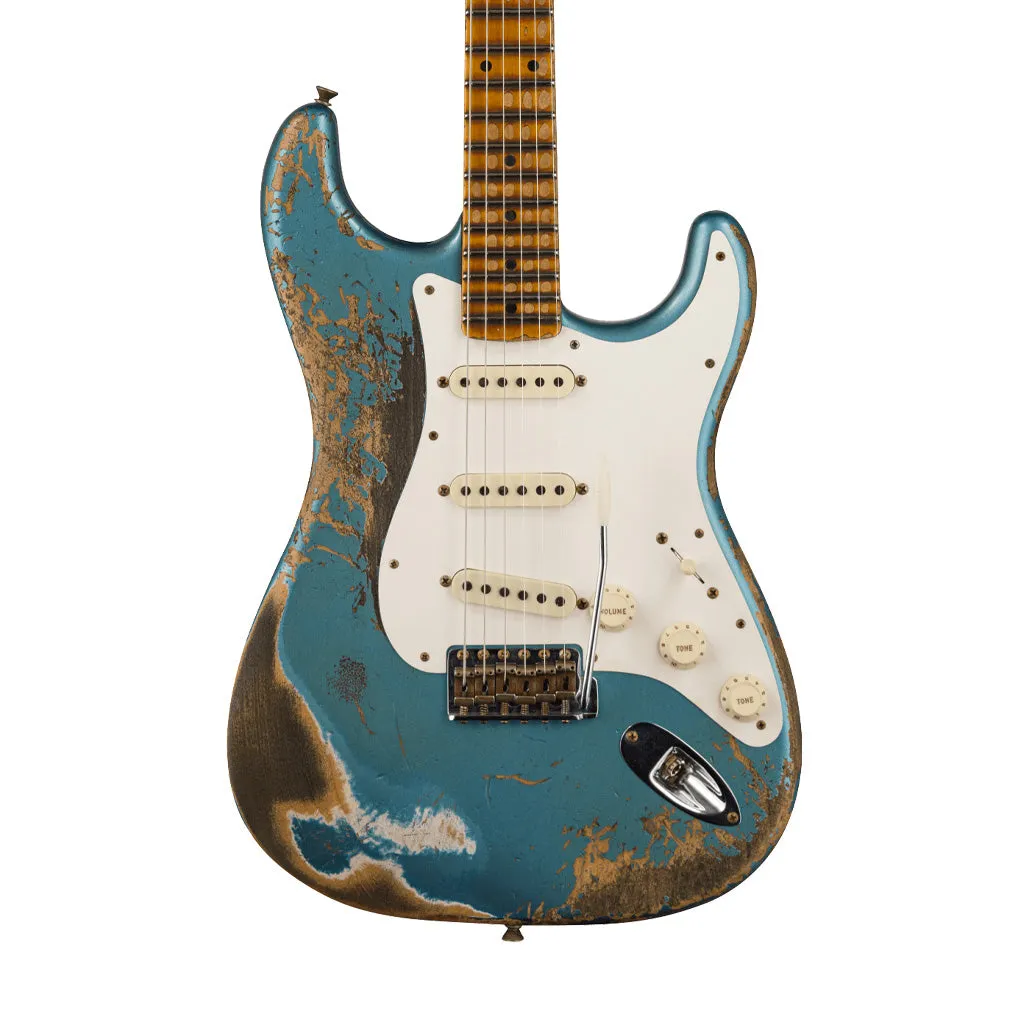 Fender Custom Shop Ltd Ed Red Hot Super Heavy Relic Stratocaster, Super Faded Aged Lake Placid Blue
