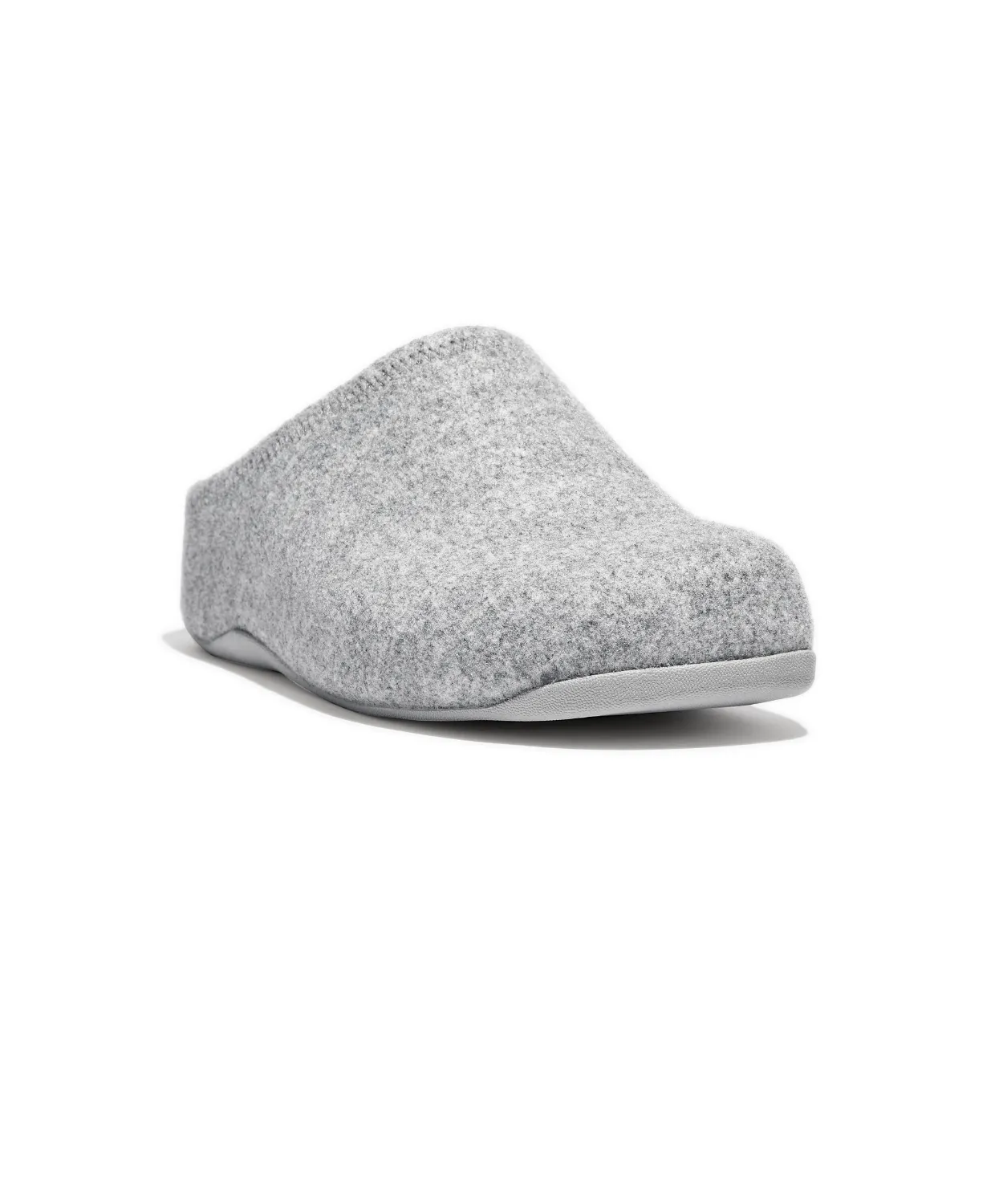 FitFlop Shuv Felt Clogs Grey