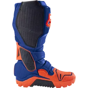 FOX INSTINCT OFFROAD MOTOCROSS BOOTS, US9, EU42.5, BLUE/ORANGE