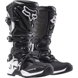 FOX WOMENS COMP 5 BOOTS [BLACK/WHITE] 11