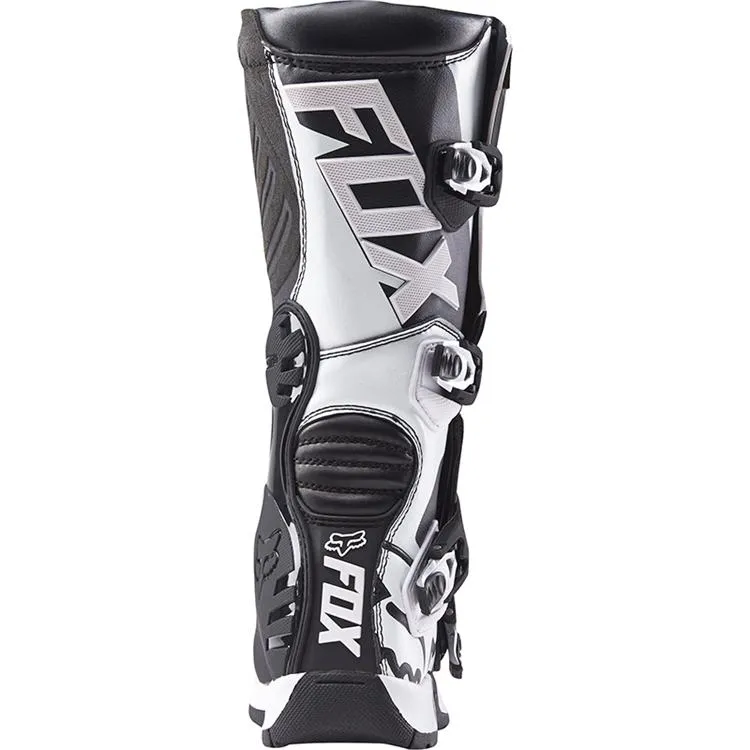 FOX WOMENS COMP 5 BOOTS [BLACK/WHITE] 11
