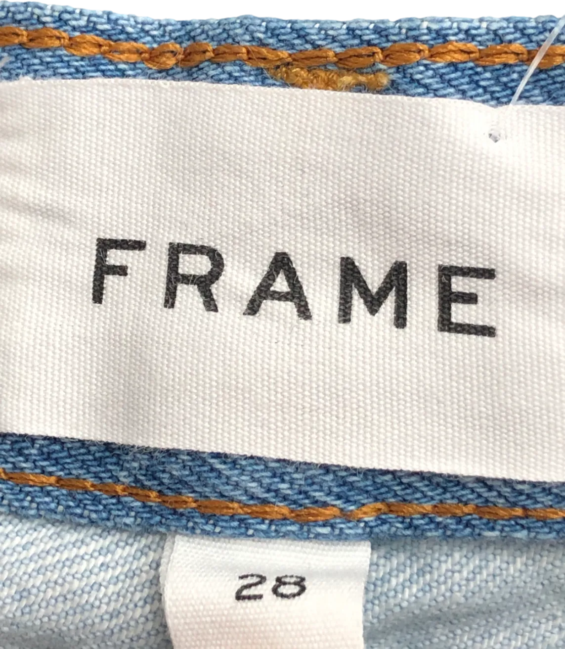 Frame Blue Split Personality Wide Leg Jeans UK W28