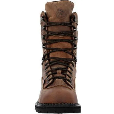 Georgia Men's USA 9" Soft Toe Waterproof Logger Work Boot- Horse- GB00539