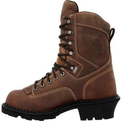 Georgia Men's USA 9" Soft Toe Waterproof Logger Work Boot- Horse- GB00539