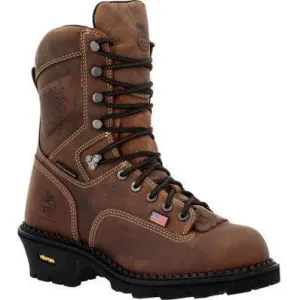 Georgia Men's USA 9" Soft Toe Waterproof Logger Work Boot- Horse- GB00539