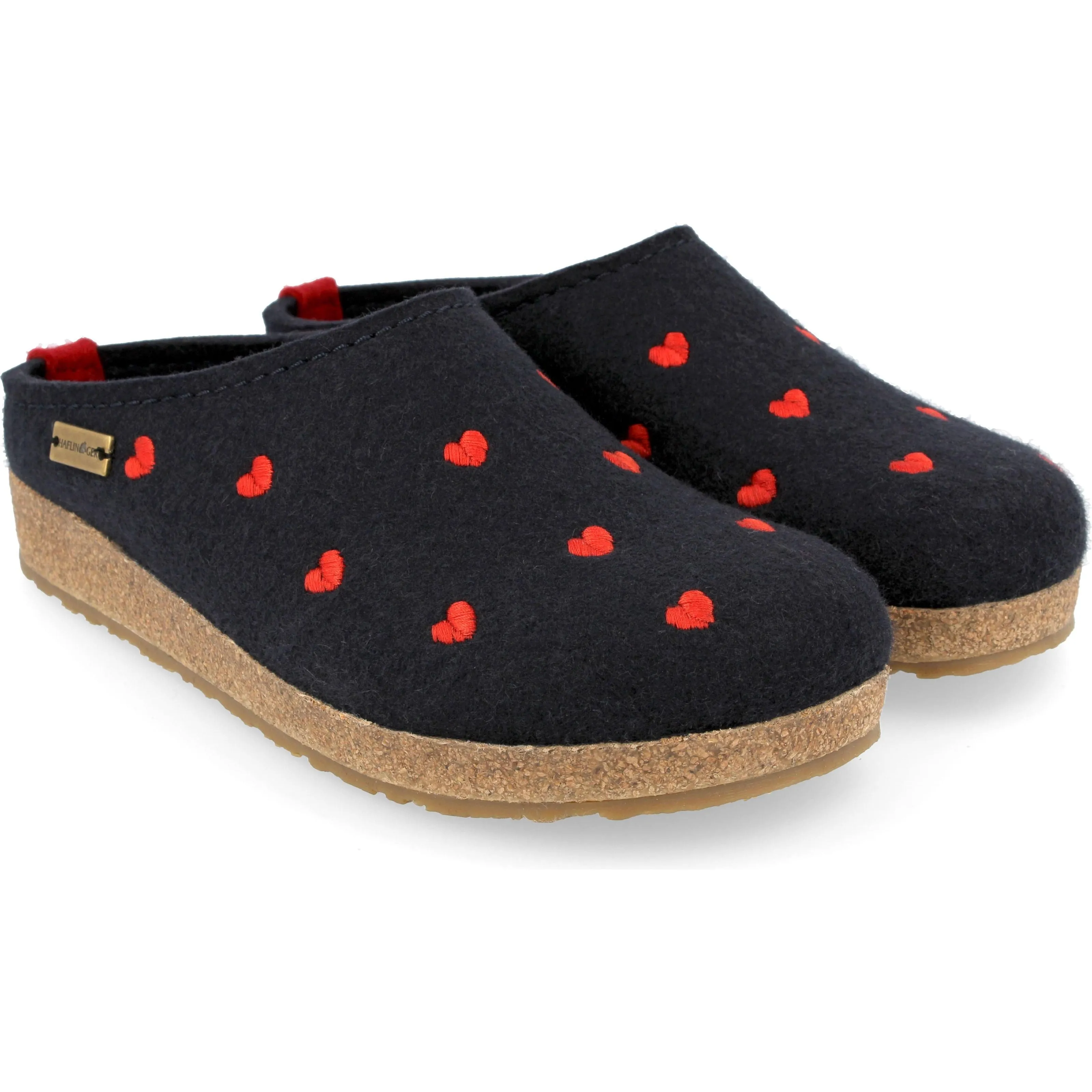 Haflinger Womens Cuoricini Wool Clogs