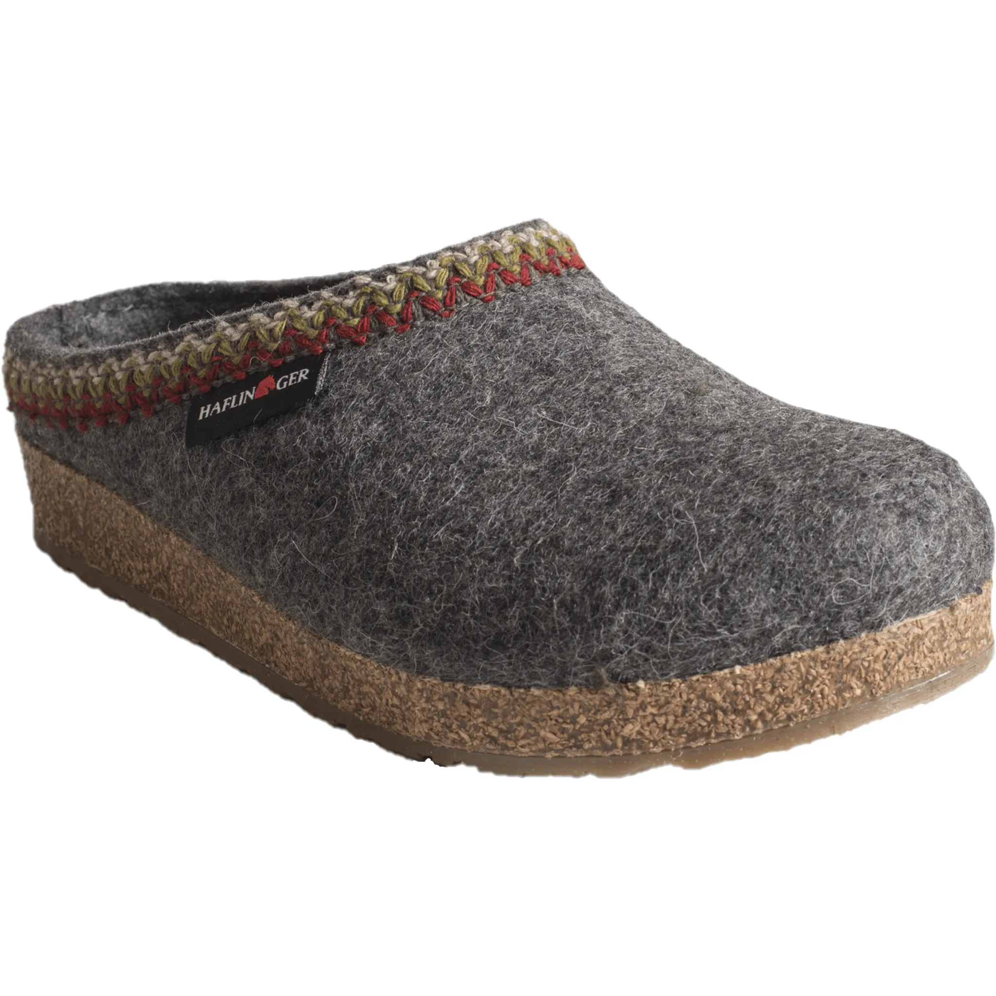 Haflinger Zig Zag Grizzly Wool Clogs