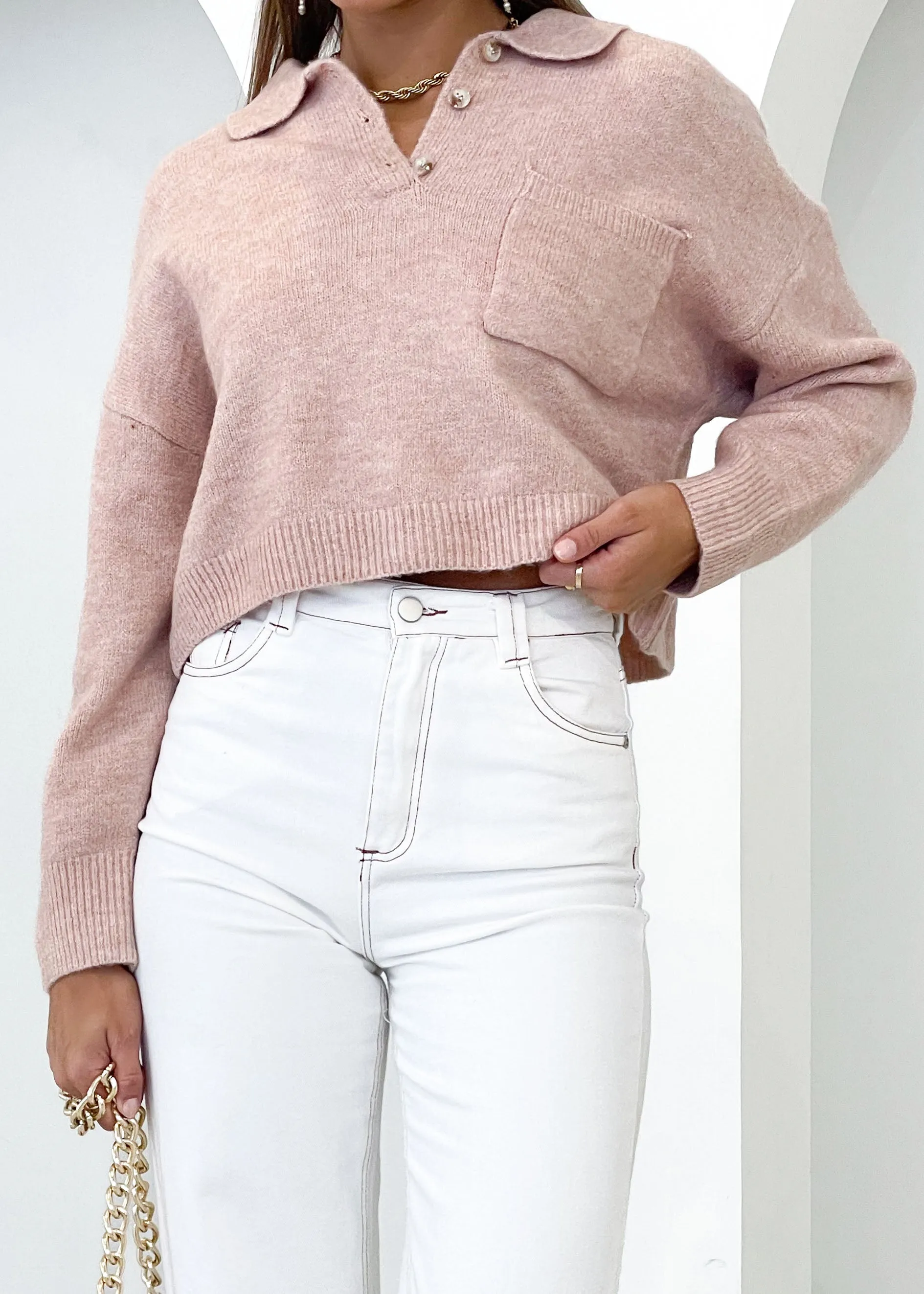 Highfield Sweater - Blush