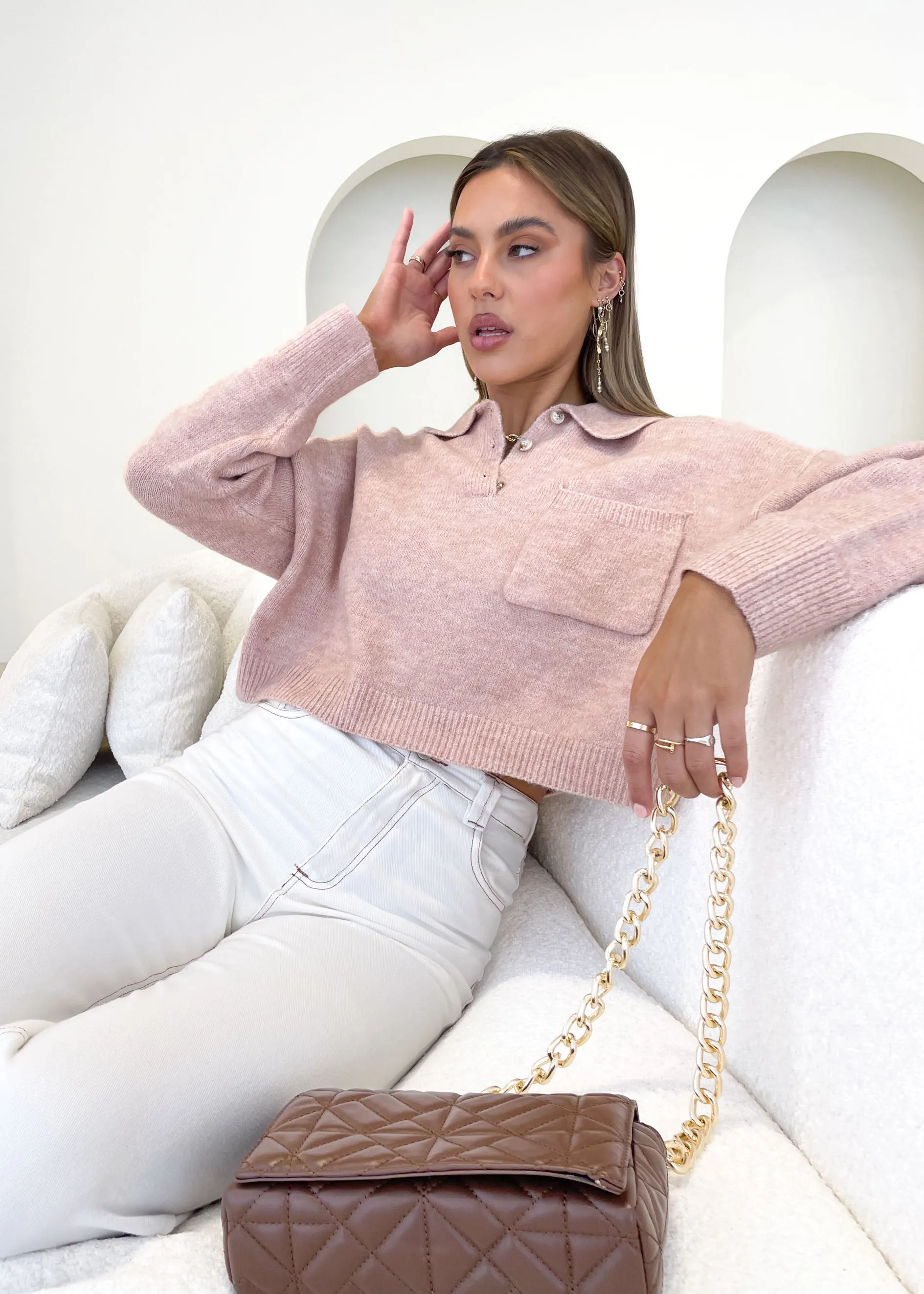 Highfield Sweater - Blush