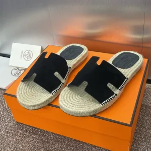 HM 25 Antigua Espadrilles Black Suede