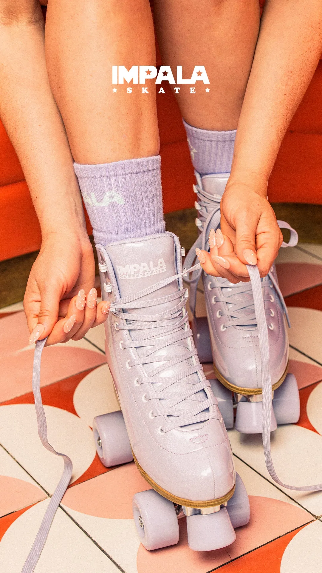 Impala Sidewalk Roller Skate Lilac Glitter