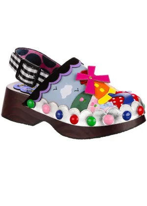 Irregular Choice Your Biggest Fan Windmills Clogs Black