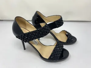 Jimmy Choo Elastic Strap Sandals with Black Studs