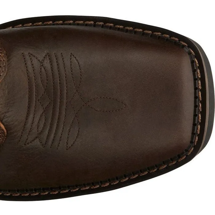 Justin Men's Driller 8" CT Waterproof Western Work Boot -Brown- SE462