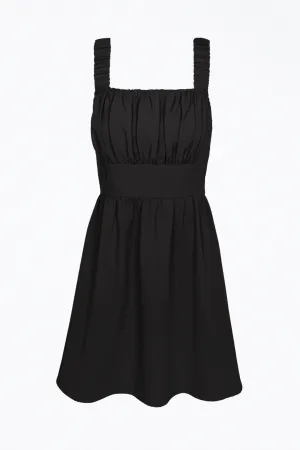 KINA SCRUNCHIE STRAP CREPE MINI DRESS