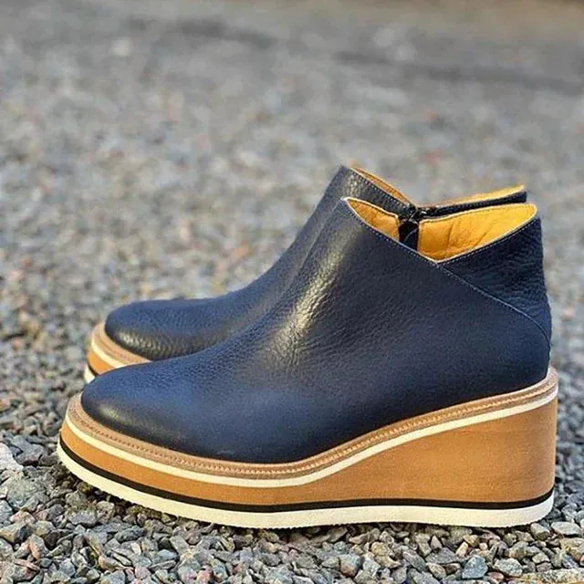 Leather Ankle Boots for Women