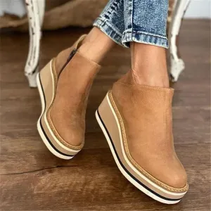 Leather Ankle Boots for Women