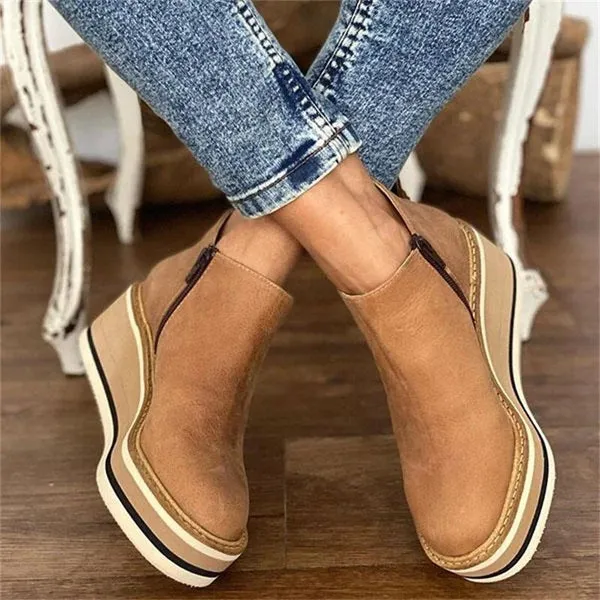 Leather Ankle Boots for Women