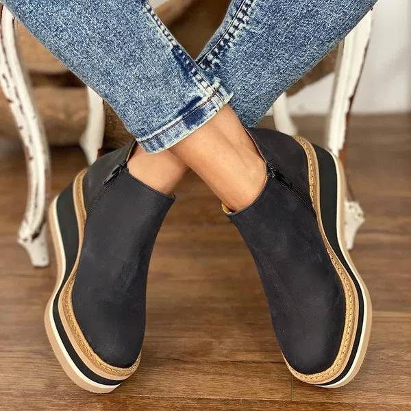 Leather Ankle Boots for Women