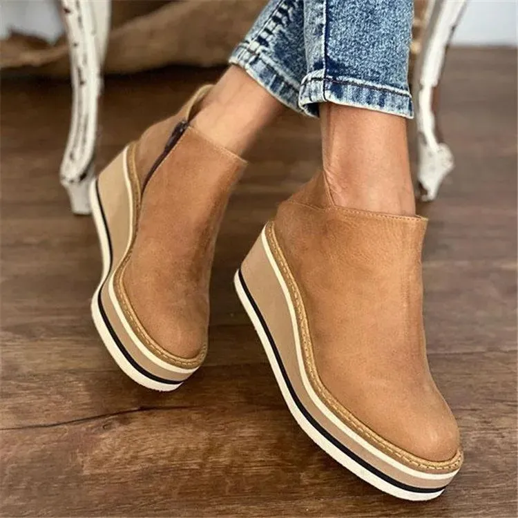 Leather Ankle Boots for Women