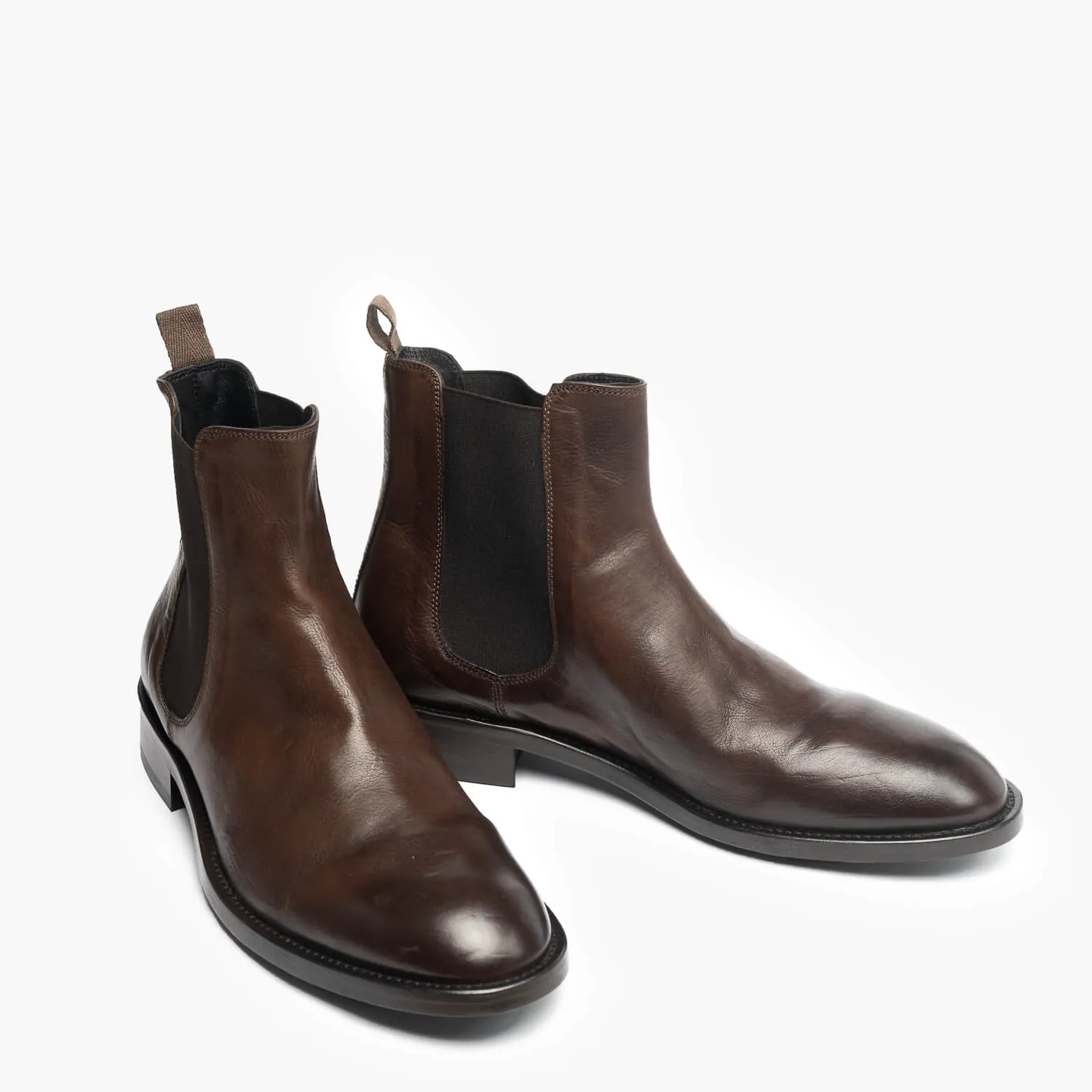 Luca | Men's Chelsea boots in dark brown
