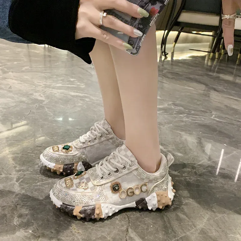 Maritza® | Stylish Rhinestone Sneakers