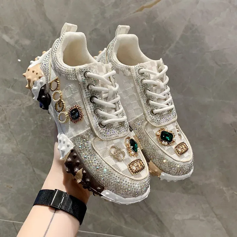 Maritza® | Stylish Rhinestone Sneakers
