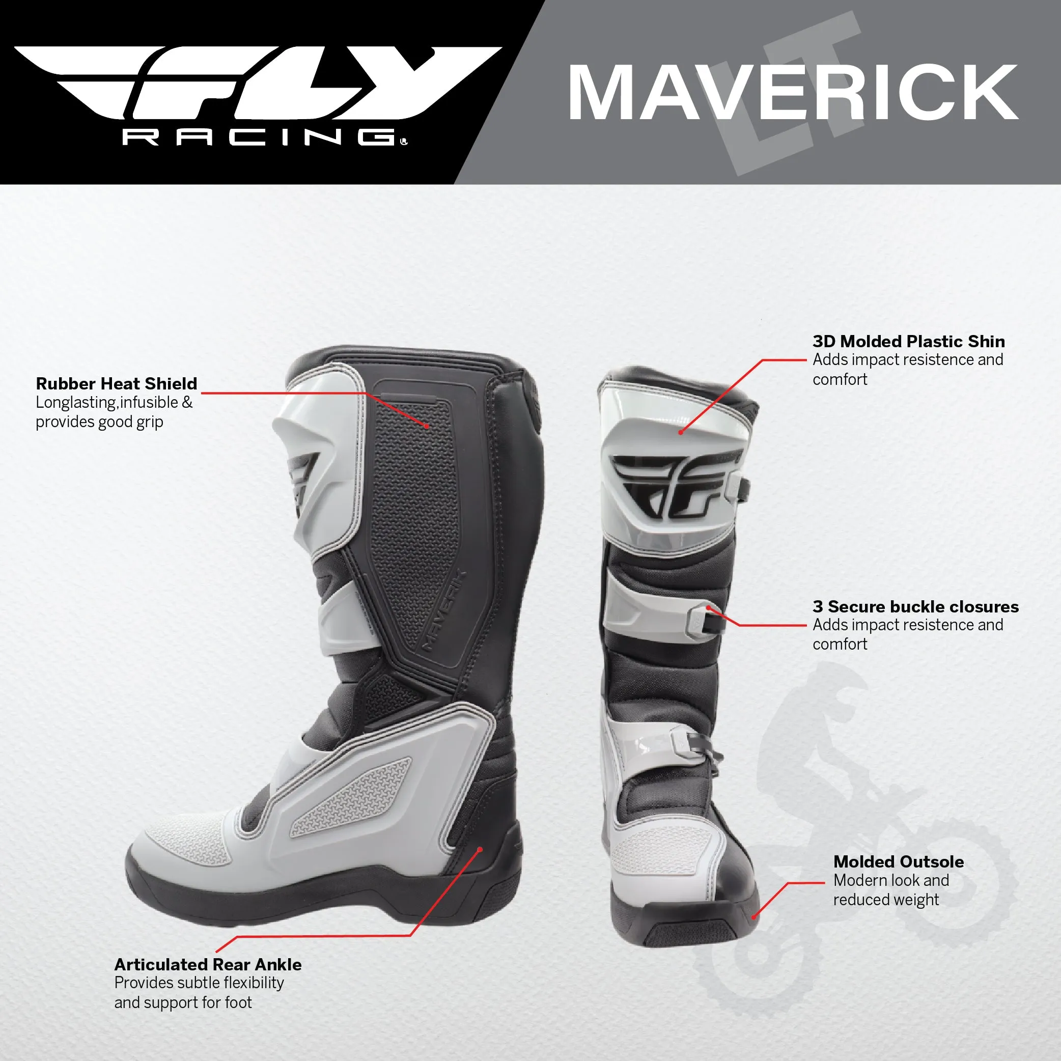 MAVERIK LT BOOT GREY/BLACK SZ 11