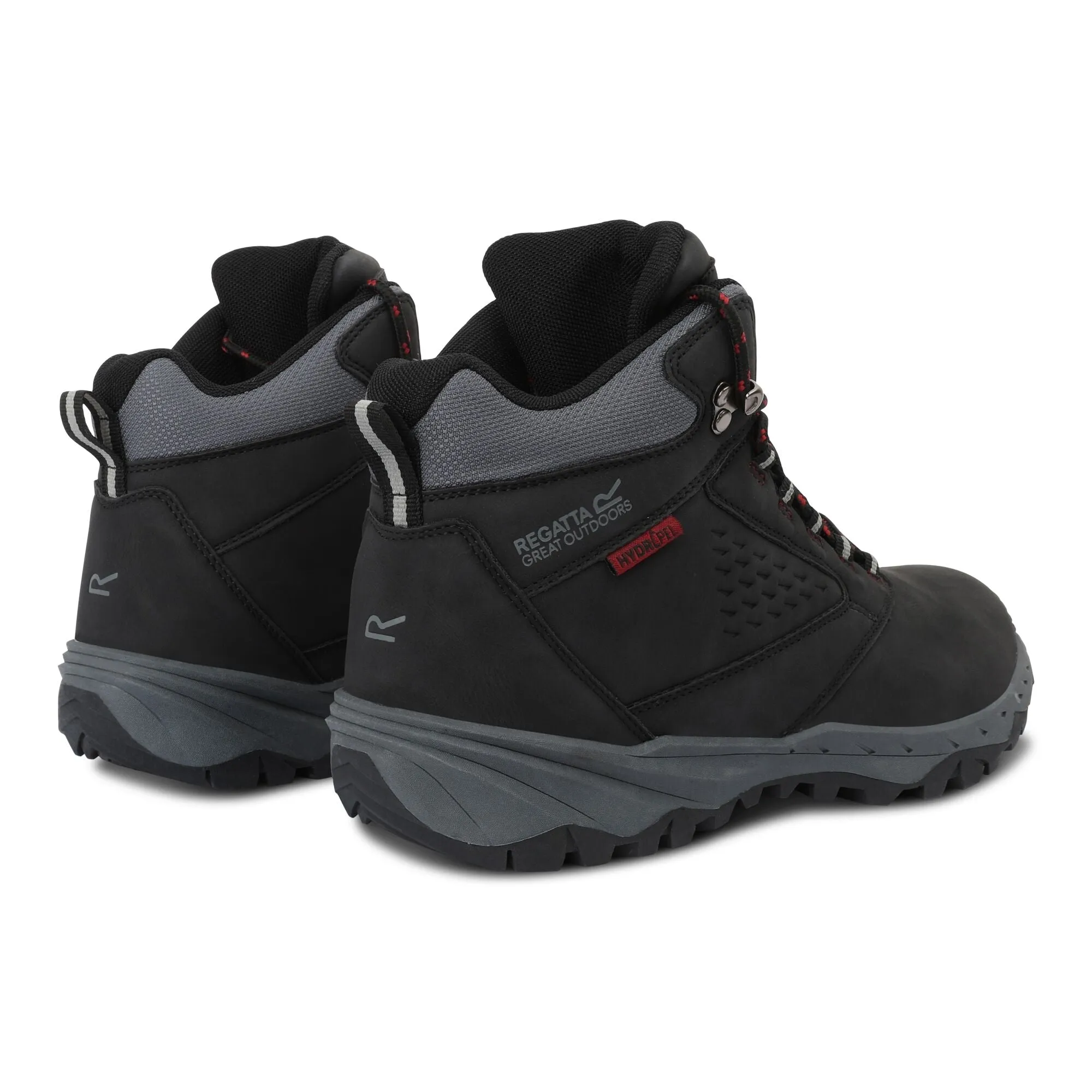 Men's Amble Walking Boots | Black Rio Red