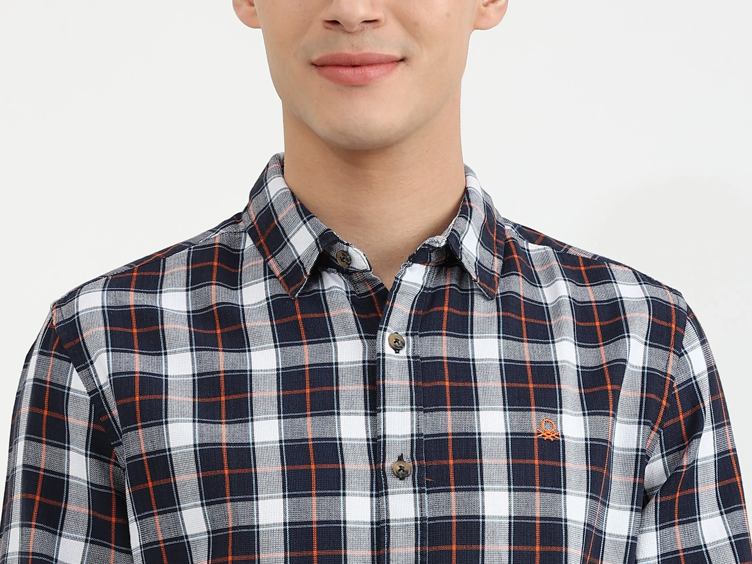 Mens Slim Fit Check Shirt