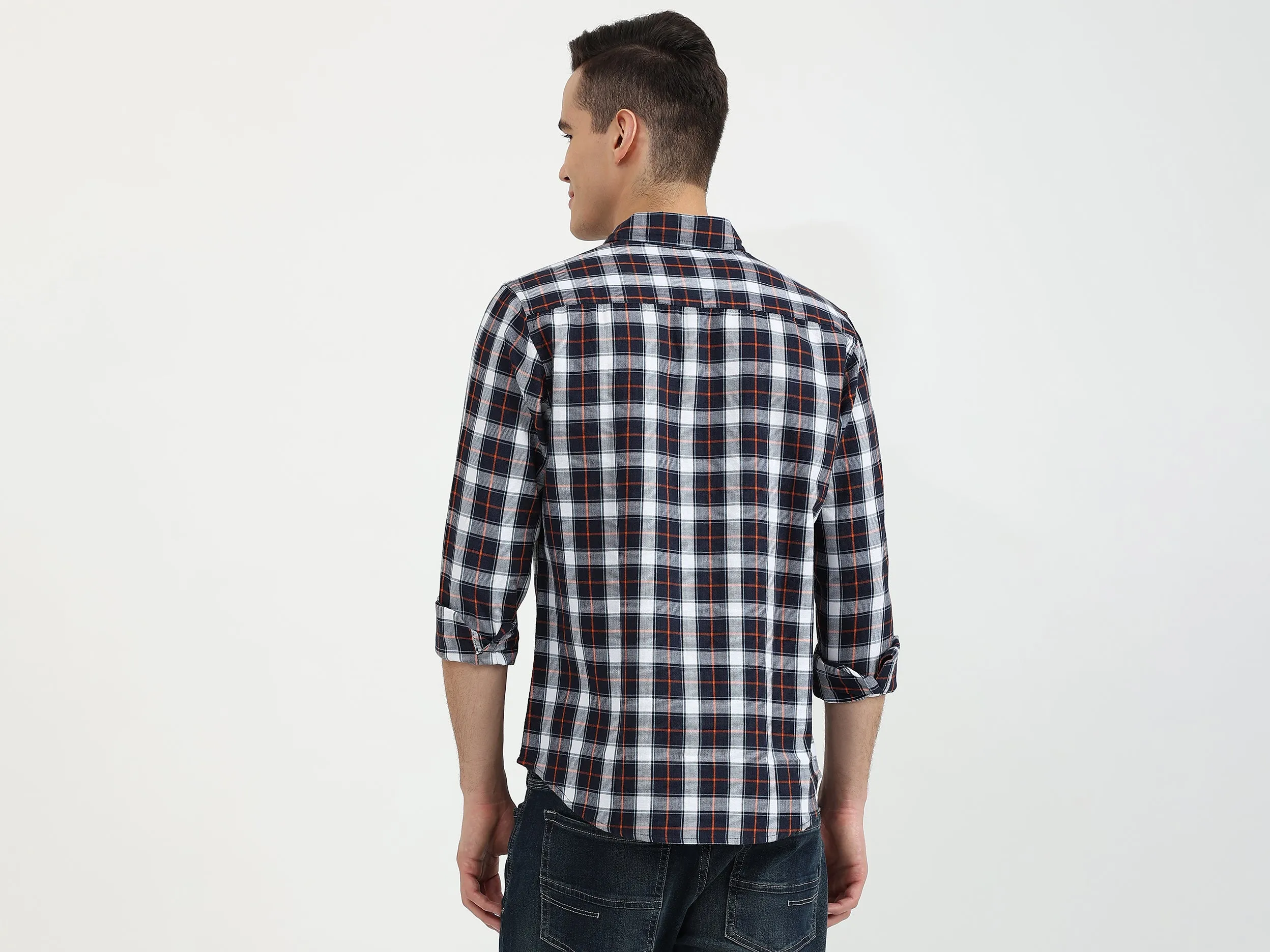 Mens Slim Fit Check Shirt