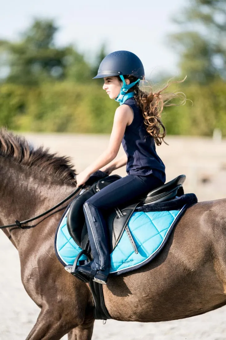 Mini-chaps équitation mesh Enfant - 100 marine