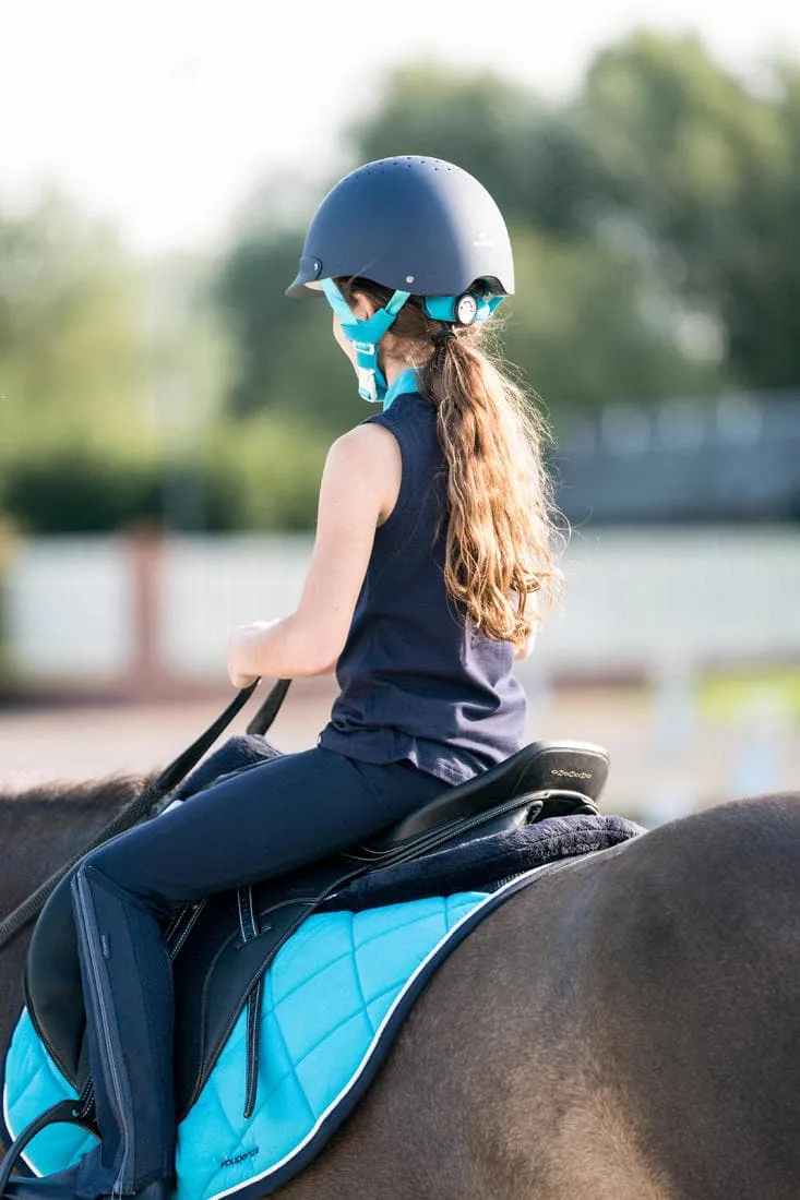 Mini-chaps équitation mesh Enfant - 100 marine