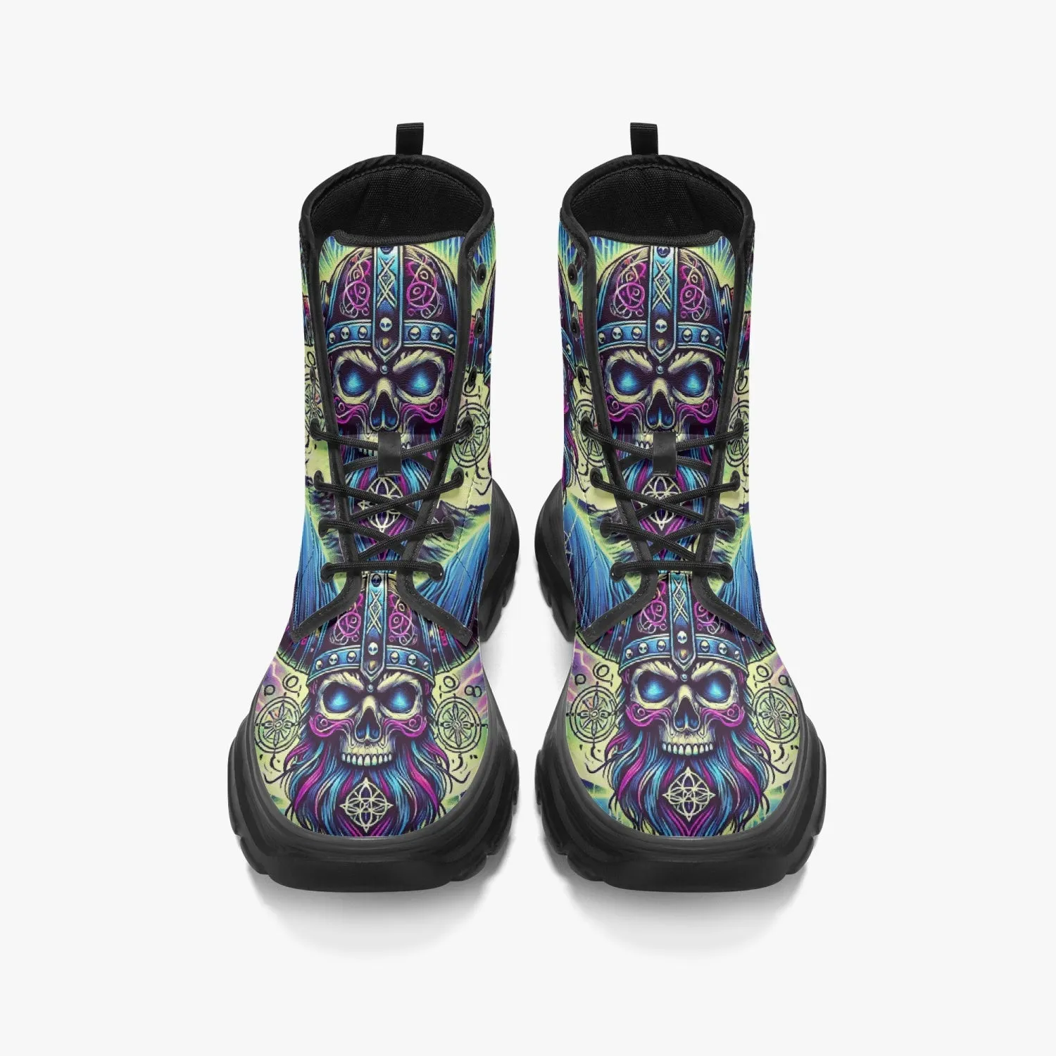Neon Vikings Skull