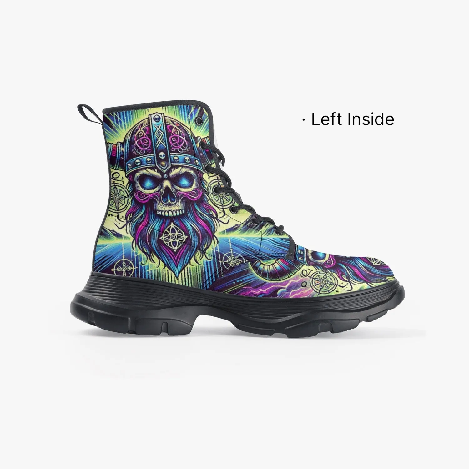 Neon Vikings Skull