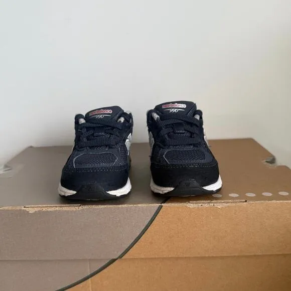 New Balance 990 Navy/White Toddler Sneakers- SZ 6 C