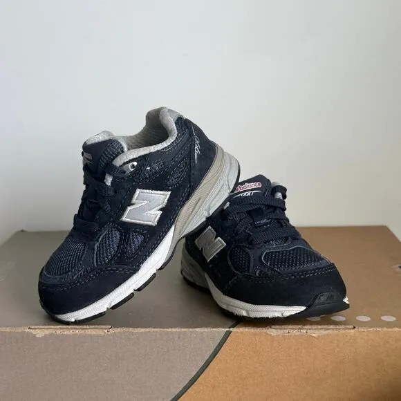 New Balance 990 Navy/White Toddler Sneakers- SZ 6 C