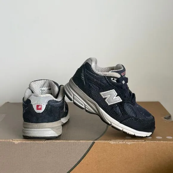 New Balance 990 Navy/White Toddler Sneakers- SZ 6 C