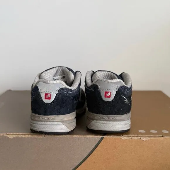 New Balance 990 Navy/White Toddler Sneakers- SZ 6 C