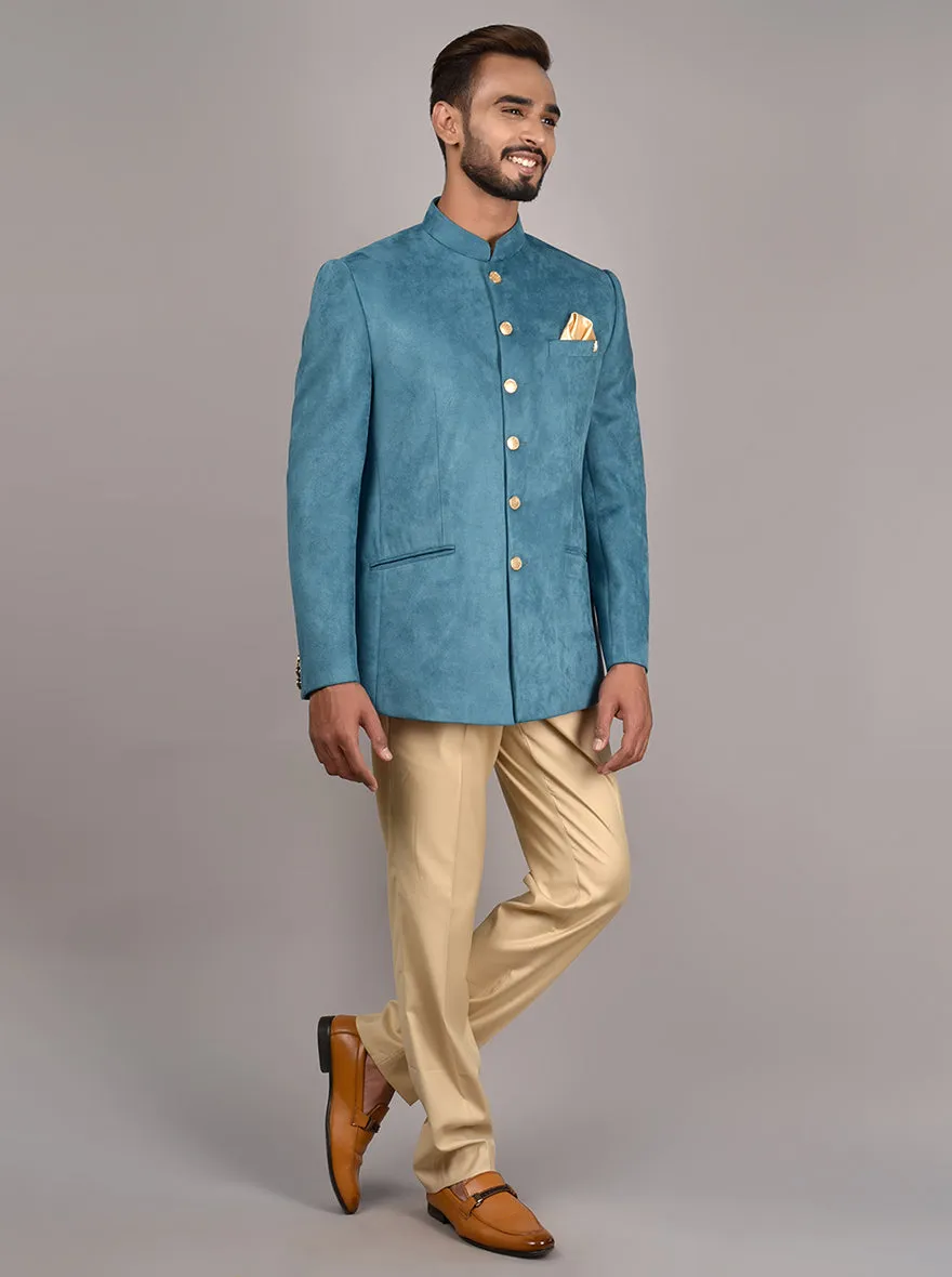 Olive Green Jodhpuri Suit | JadeBlue