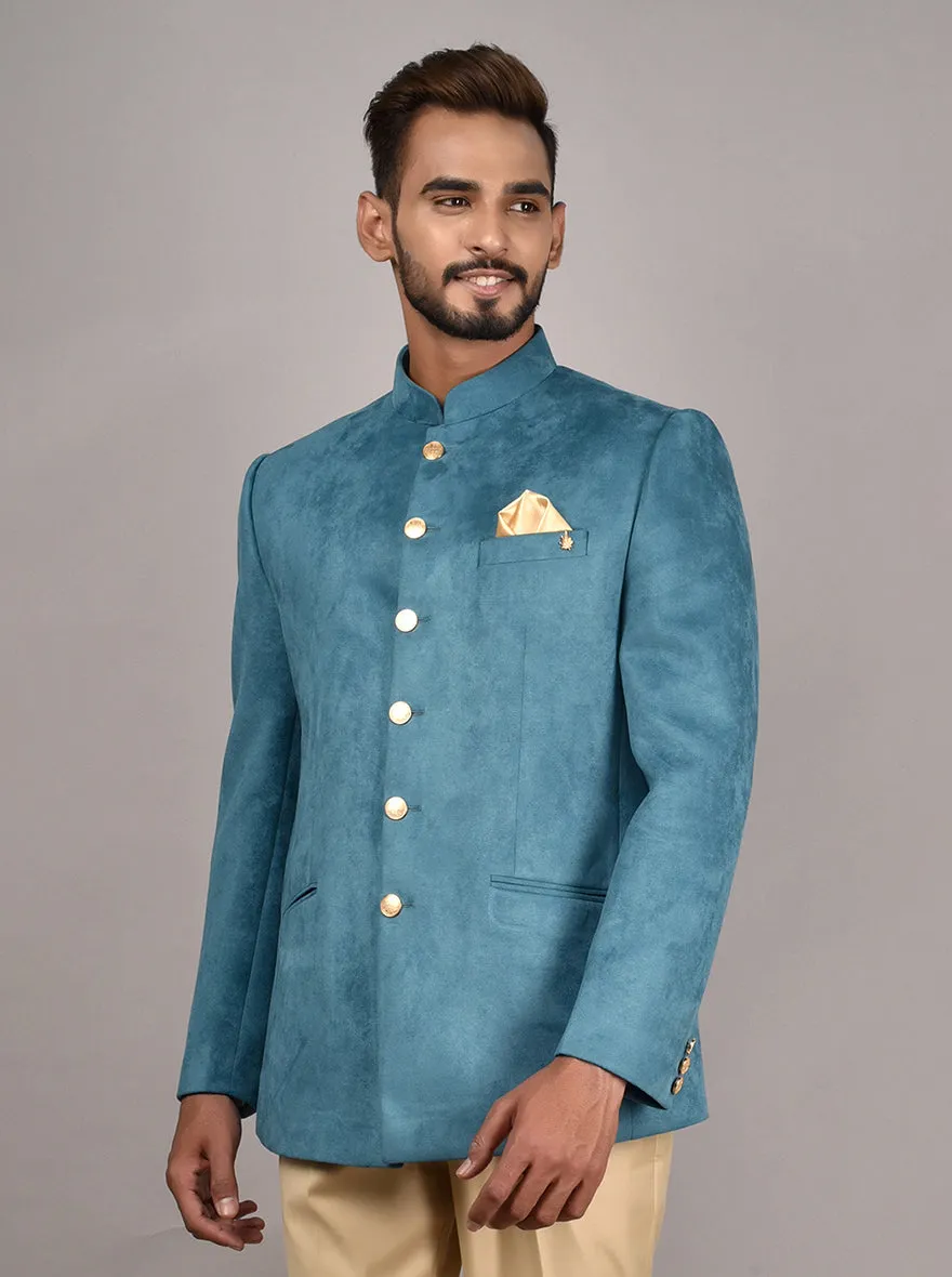 Olive Green Jodhpuri Suit | JadeBlue
