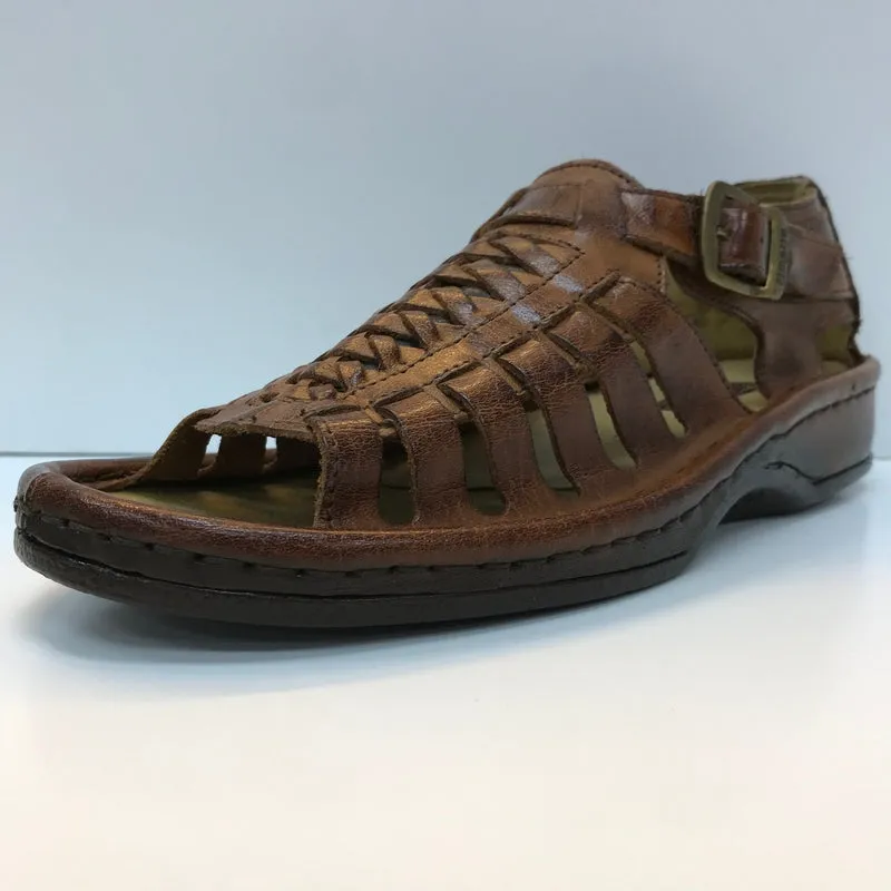 Omega cut out design strap  Sandal- Terracot