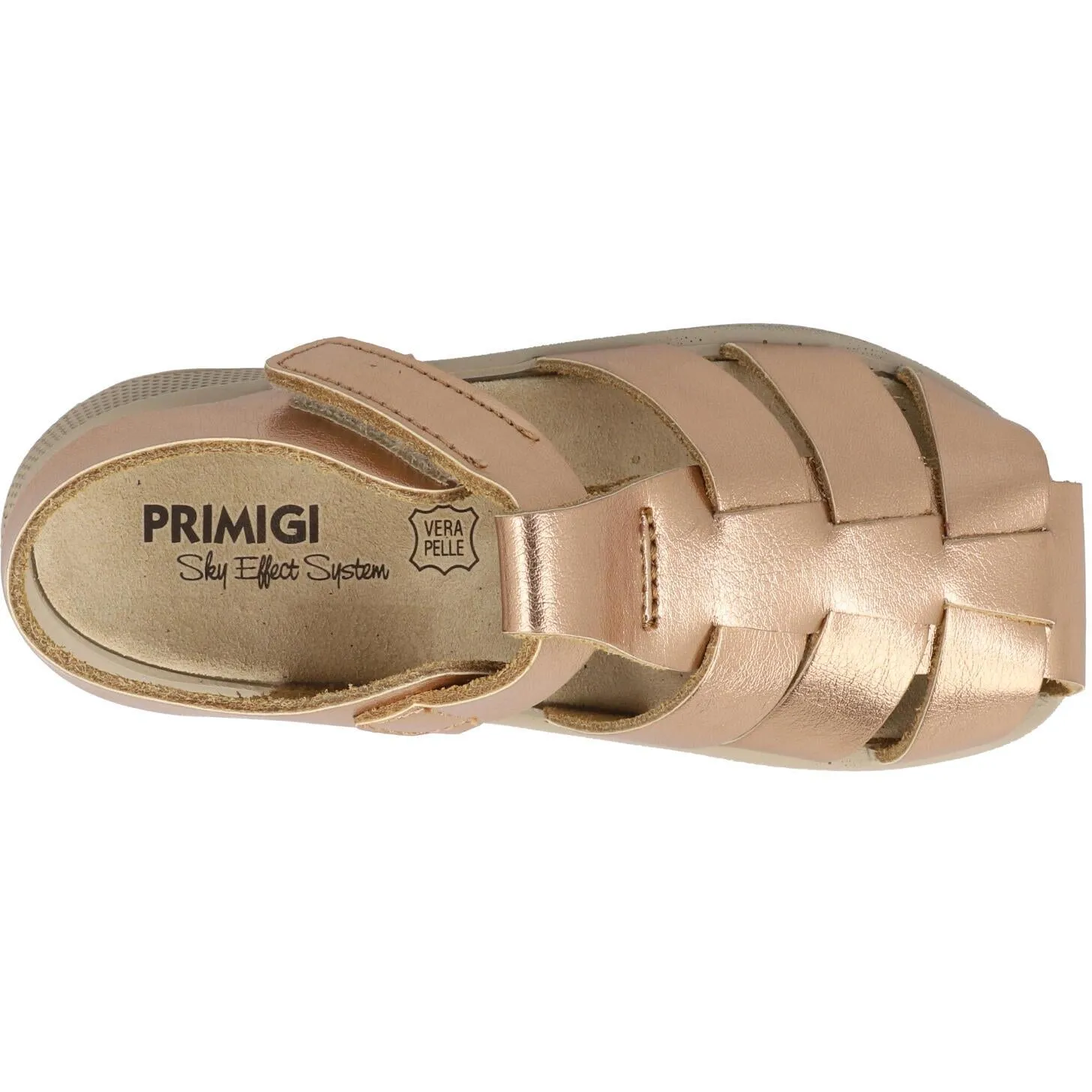 Primigi Pio Rose Gold Fisherman Sandals for Kids