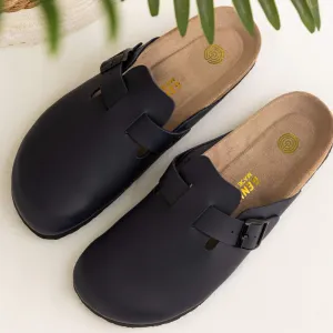 Riva Dark Navy Clogs