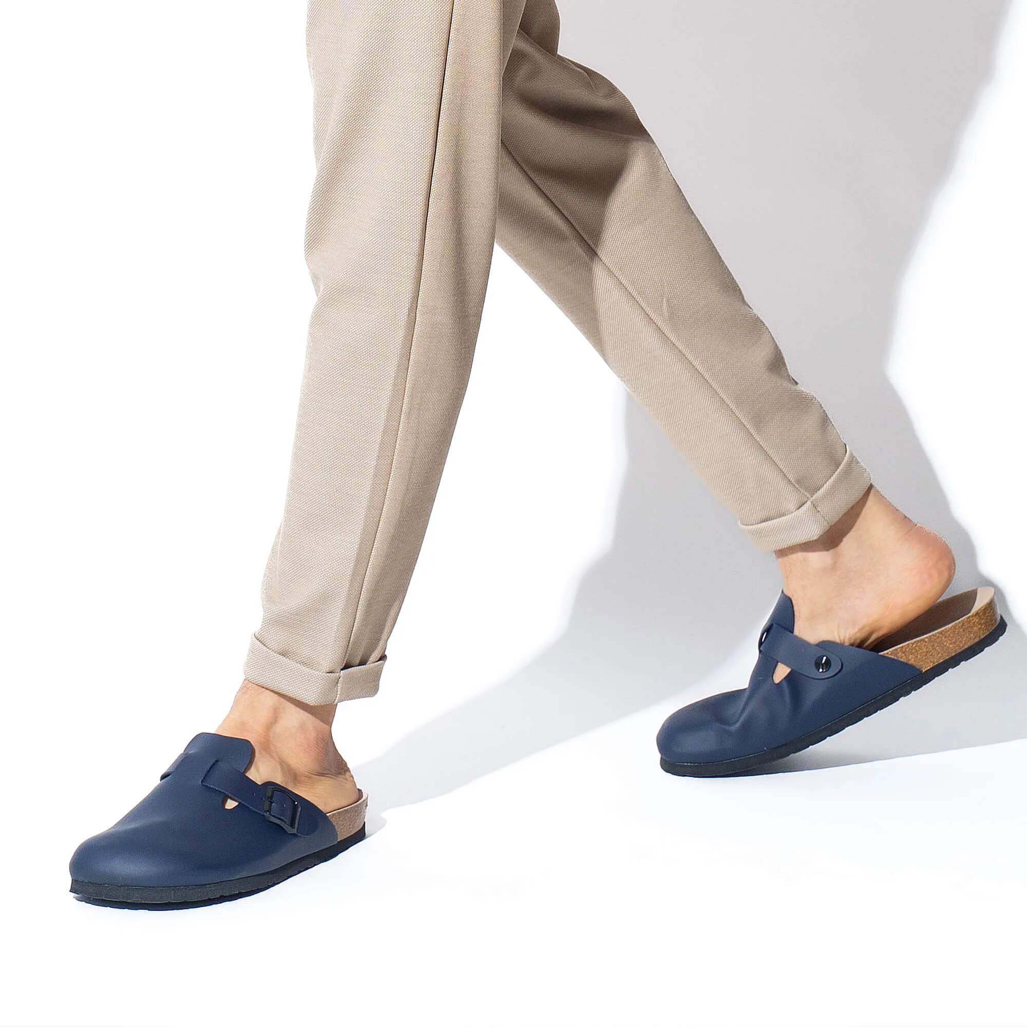 Riva Dark Navy Clogs