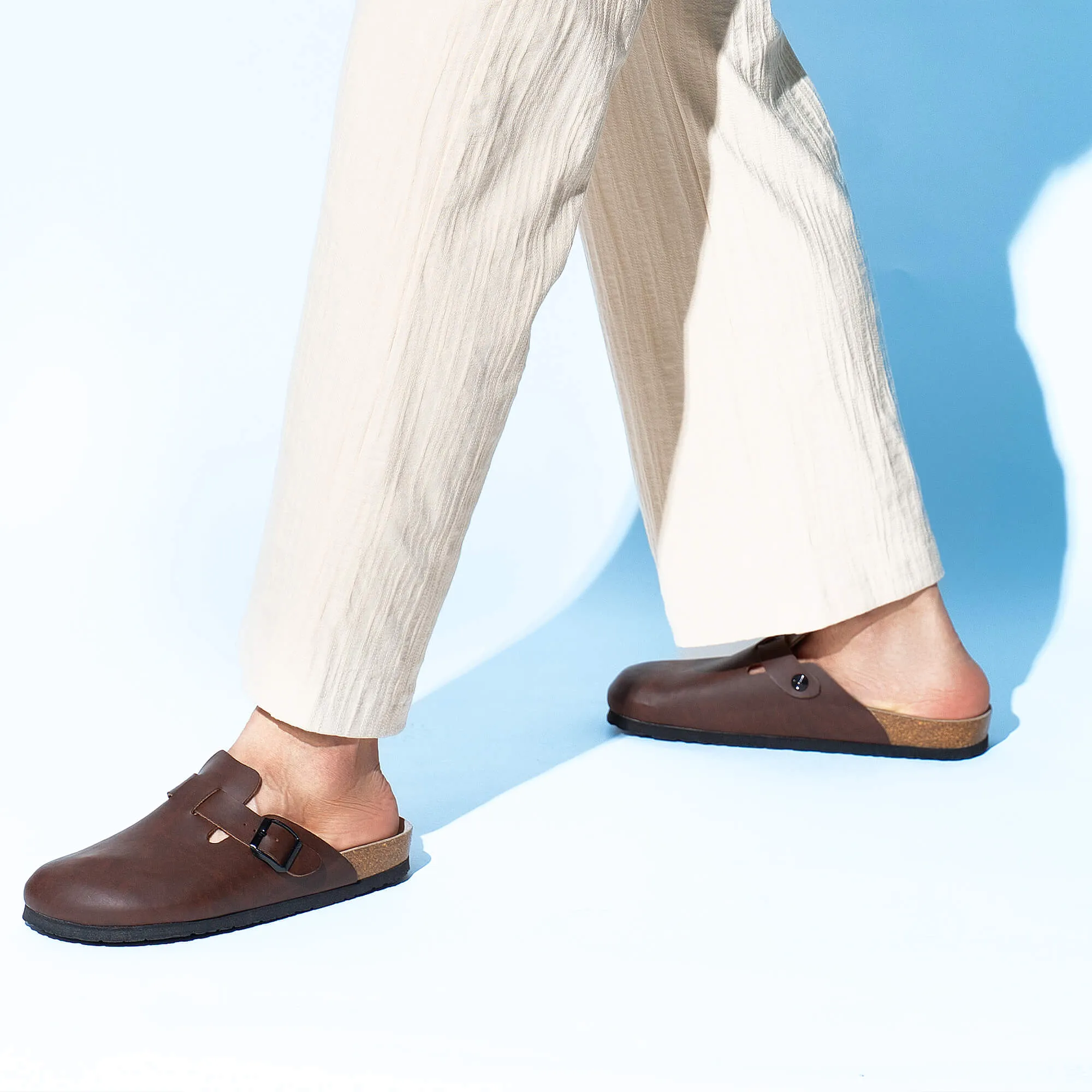 Riva Light Brown Clogs