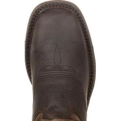 Rocky Men's Original Ride 11" Square Toe WP Western Boot -Brown- RKW0234