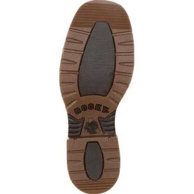 Rocky Men's Original Ride 11" Square Toe WP Western Boot -Brown- RKW0234