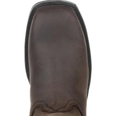 Rocky Men's Worksmart 11" Comp Toe WP Wellington Boot -Chocolate- RKW0276